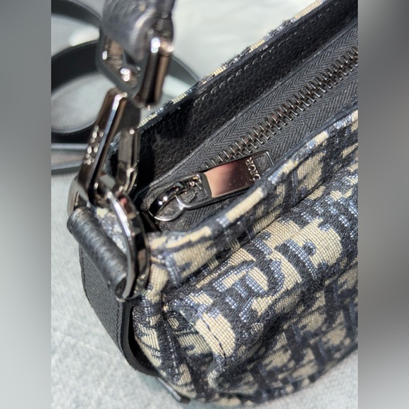 DIOR soft saddle bag mini Oblique print - Picture 8 of 10